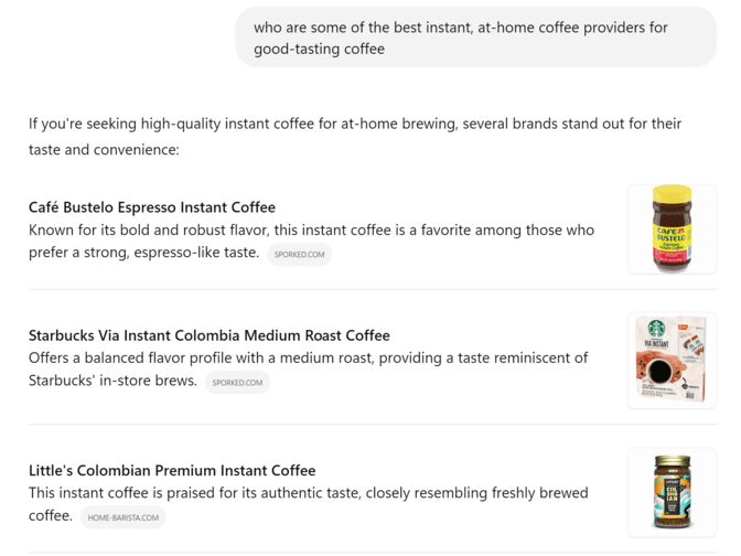 ChatGPT response for 'best' query