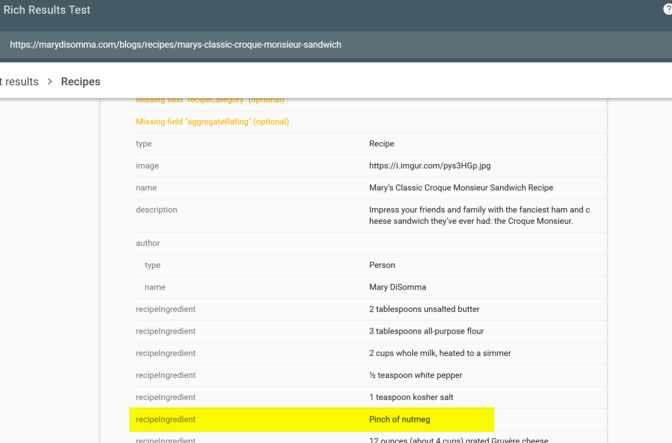 Markup for cited website in Google Gemini