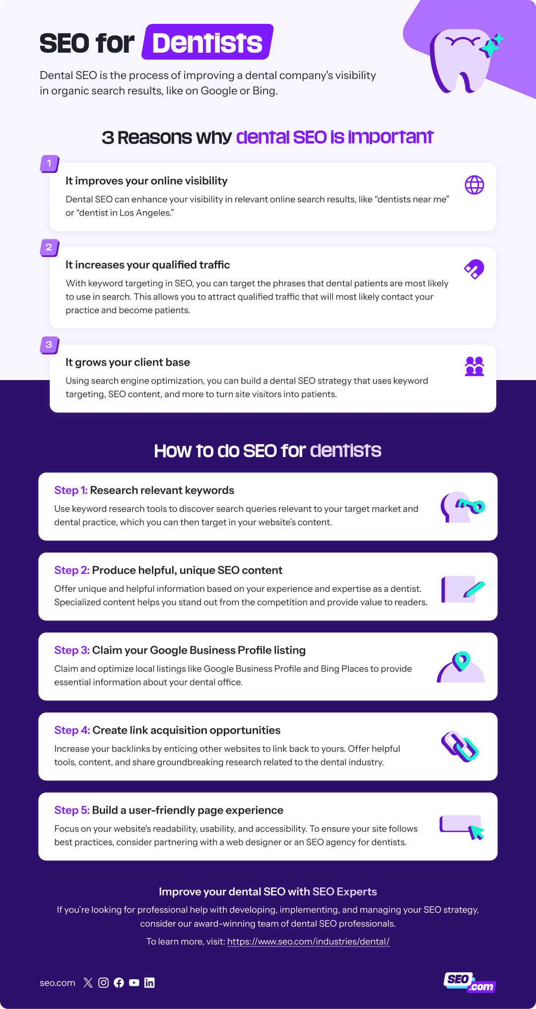 dental seo infographics